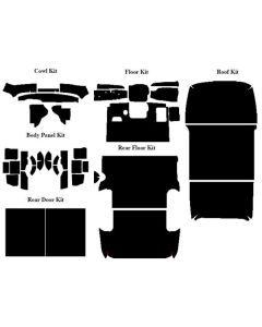 1956 Ford Pickup AcoustiSHIELD, Complete Insulation Kit, Panel Delivery