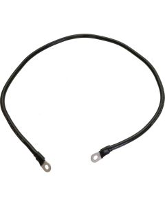 1956-1957 Ford Thunderbird Starter Relay To Starter Cable, Black With Brass Plated Ends