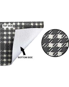 Trunk Floor Mat/ Plaid/ Fleece Backed Vinyl/ 56 T-bird