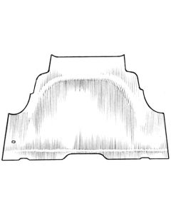 1956 Ford Thunderbird Trunk Mat, Rubber