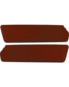 1957-60 Ford Pickup Sun Visors, New Style, Maroon Corinthian Grain Vinyl