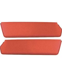 1957-60 Ford Pickup Sun Visors, New Style, Red Corinthian Grain Vinyl