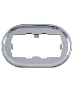 1955-1957 Ford Thunderbird Power Window Switch Backing Plate, Left, Cadmium Plated, For Double Switch