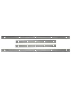 1957 Ford Thunderbird Dash Pad Retainer Strip Set, 4 Pieces