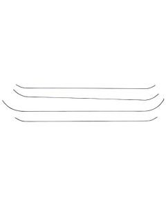 1956-1957 Ford Thunderbird Headliner Bow Set, 4 Pieces, For Tops With Portholes