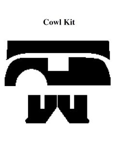 1957 Ford Thunderbird Insulation Kit, Cowl Kit