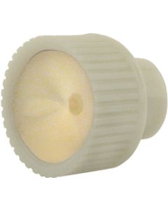 Radio Knob - White With Gold Insert - Ford Only