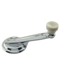 Rear Door Window Crank Handle - Includes White Knob & Clip - Ford Body Styles 54A & 75A - Skyliner Retractable Hardtop & Convertible