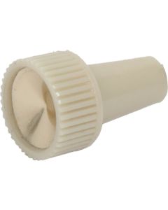 Air Vent Knob - White With Gold Insert - Ford Only