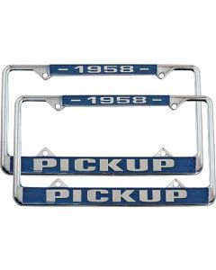 Ford Pickup Truck License Plate Frames - 1958 Pickup