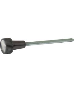 1958 Ford Thunderbird Headlight Switch Knob And Shaft, Black With Silver Insert