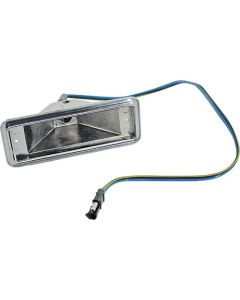 1958-1960 Ford Thunderbird Parking Light Body, Steel, With Correct Wire Pigtail, Black