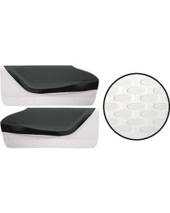 1958-1959 Ford Thunderbird Door Trim Panels, Black #1 & White #2, Trim Code 8H or XH