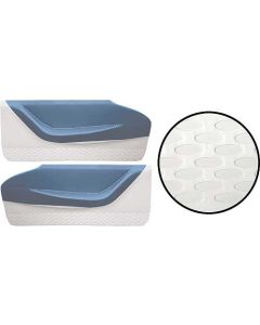 1958 Ford Thunderbird Door Trim Panels, Blue #4 & White #2, Trim Code XE