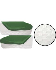 1958-1959 Ford Thunderbird Door Trim Panels, Green #6 & White #2, Trim Code 6X or XF