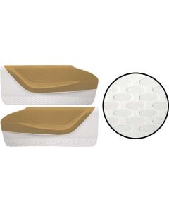 1958-1959 Ford Thunderbird Door Trim Panels, Hickory Tan/Palomino #7 & White #2, Trim Code 5Y or XL