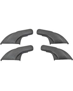1958-1960 Ford Thunderbird Seat Hinge Cover Set, 4 Pieces, Black Plastic