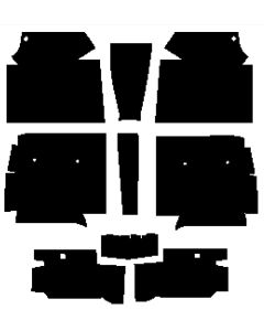 1958-1960 Ford Thunderbird Insulation Kit, Floor Kit, For Coupe