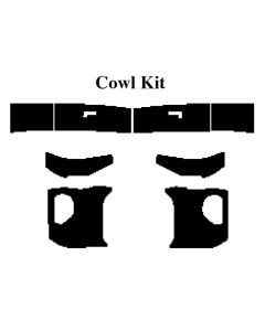 1958-1960 Ford Thunderbird Insulation Kit, Cowl Kit, For Convertible