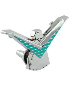 1958-1959 Ford Thunderbird Trunk Lock Ornament Assembly, Chrome, Includes Base & Cover, Convertible