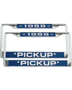 Lic Plate Frames /1959 Pickup
