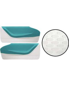 1959 Ford Thunderbird Door Trim Panels, Turquoise #11 & White #2, Trim Code 7X