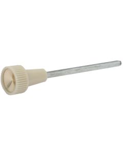 1959 Ford Thunderbird Headlight Switch Knob And Shaft, White With Gold Insert