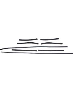 Convertible Roof Rail Seal Kit - 10 Pieces - Ford Including Sunliner