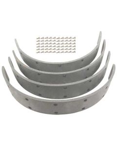 Brake Lining And Rivet Set - Molded Material - 2-3/8 Wide -Enough For 2 Rear Drums - Ford 1 Ton Truck