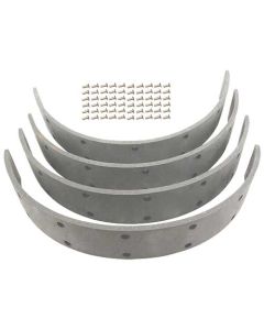 Model A Ford AA Truck Service Brake Lining Set - Molded - With Rivets - 1/4 X 2-3/8 X 86