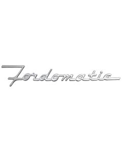 Ford Pickup Truck Hood Nameplate - Ford-o-matic - Chrome - Mounts On Front Of Hood - F100 Thru F350