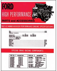Ford 406 High-Performance Engine Parts And Accessories - 8 Pages