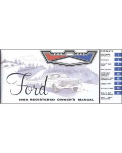 Ford Owner's Manual - 72 Pages
