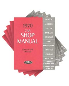 1970 Ford, Lincoln, Mercury Car Shop Manual - 5 Volume Set - 1636 Pages