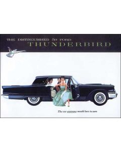 1959 Ford Thunderbird Dealer Sales Foldout Brochure