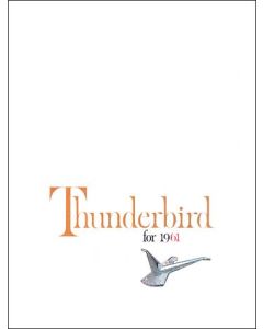1961 Ford Thunderbird Dealer Sales Foldout Brochure