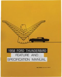 1958 Thunderbird Facts & Features Manual, 16 Pages