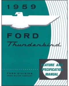 1959 Thunderbird Facts & Features Manual, 16 Pages