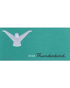1959 Thunderbird Owner's Manual, 40 Illustrated Pages