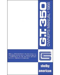 1966 Mustang Shelby Owner's Manual, 21 Pages