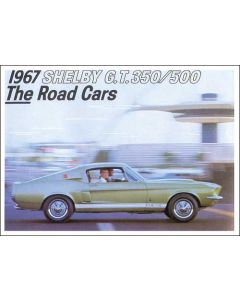 1967 Mustang Shelby Color Sales Brochure, 6 Pages with 11 Illustrations
