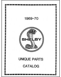 1969-1970 Mustang Shelby Unique Parts Catalog, 32 Pages