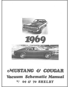 1969-1970 Mustang and Cougar Vacuum Schematic Manual, 12 Pages