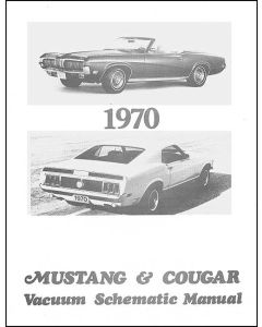 1970 Mustang and Cougar Vacuum Schematic Manual, 3 Pages