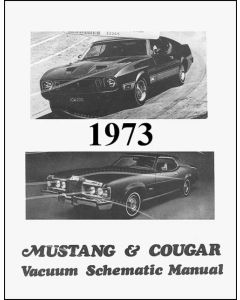 1973 Mustang And Cougar Vacuum Schematic Manual, 3 Pages and 1 Illustration