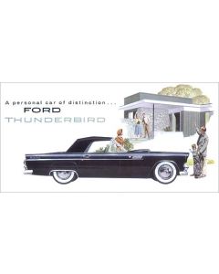 1955 Ford Thunderbird Dealer Sales Foldout Brochure