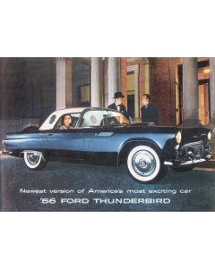 1956 Ford Thunderbird Dealer Sales Foldout Brochure