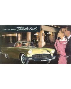 1957 Ford Thunderbird Dealer Sales Foldout Brochure