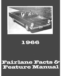 Fairlane Illustrated Facts and Features Manual - 28 Pages