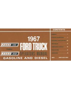 Ford Pickup Truck Operator's Manual - Illustrated - 72 Pages